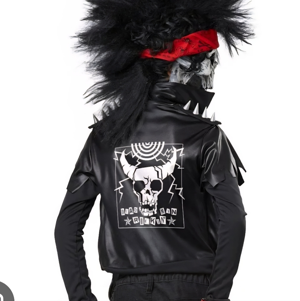 Dead Man Rockin Adults Large Halloween  Vest Costume